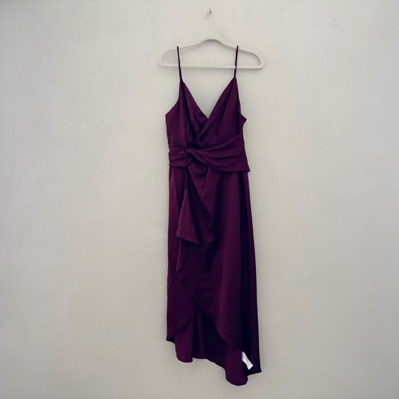 Significant Other Elsie Dress Wine Burgundy Slip Satin Formal Event Prom 10 NWT - Picture 3 of 13